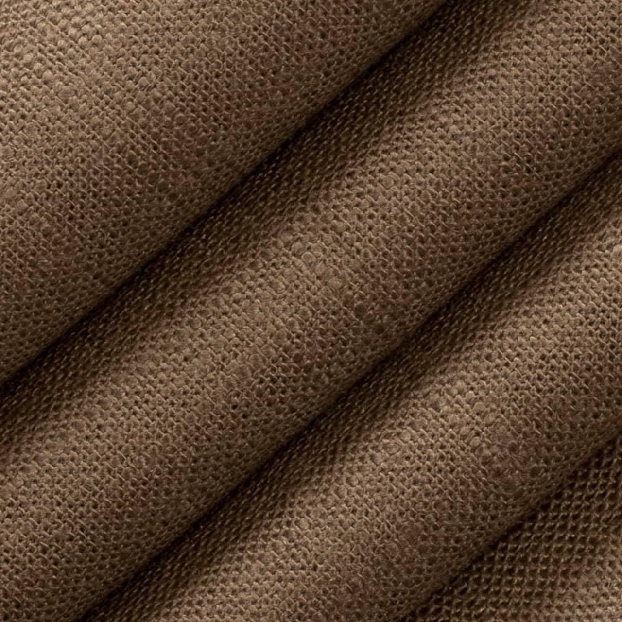 Brown Linen Look Upholstery Fabric by The Yard - SKU: April Cedar